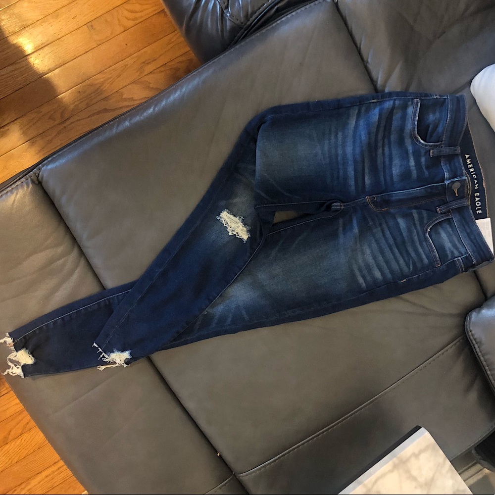 AE Super High Rise Next Level Stretch Jegging Crop